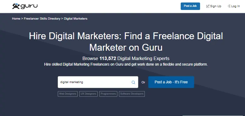 Marketing Services on Guru.com